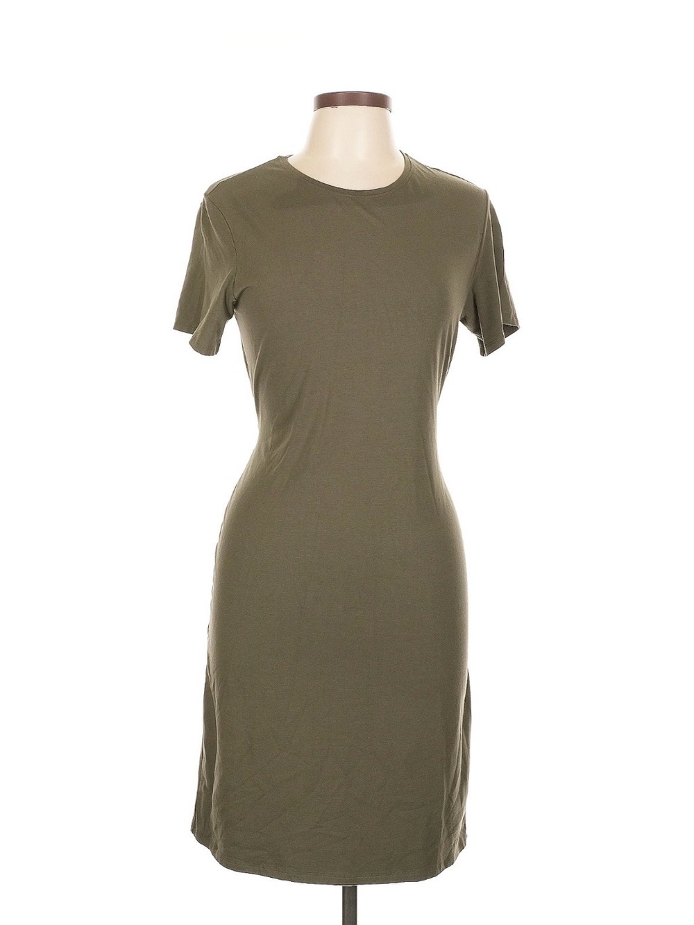 Theory Olive Green Tie Back Midi Dress Size Large